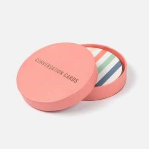 Love x June Round Boxed "Let's Chat!" 30 Conversation Cards Game NWT